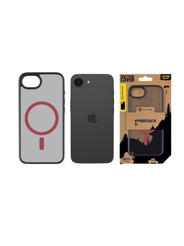 Tactical Tactical MagForce Hyperstealth 2.0 Zaštitnik za Apple iPhone 16e/17e Black/Red