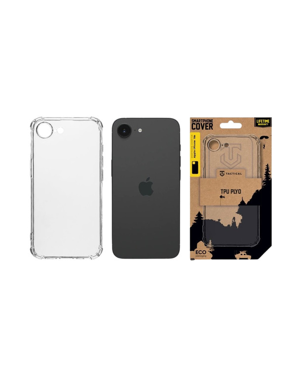 Tactical Tactical TPU Plyo Zaštitnik za Apple iPhone 16e/17e Transparent