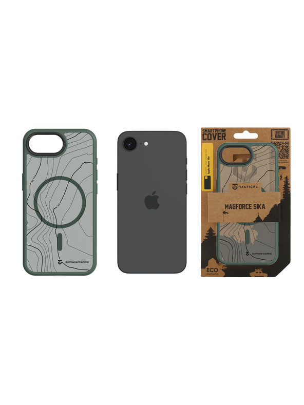 Tactical Tactical MagForce Hyperstealth Sika Zaštitnik za Apple iPhone 16e/17e Forest Green