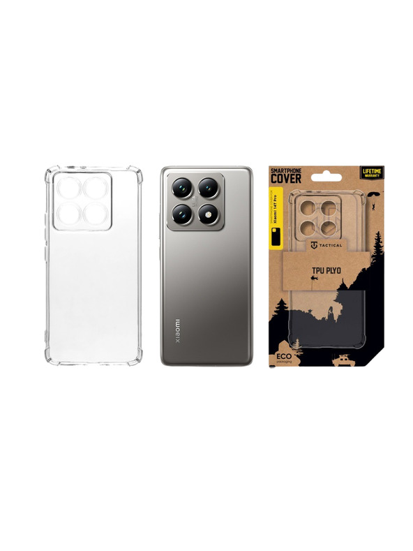 Tactical Tactical TPU Plyo Zaštitni okvir za Xiaomi 14T Pro Transparent