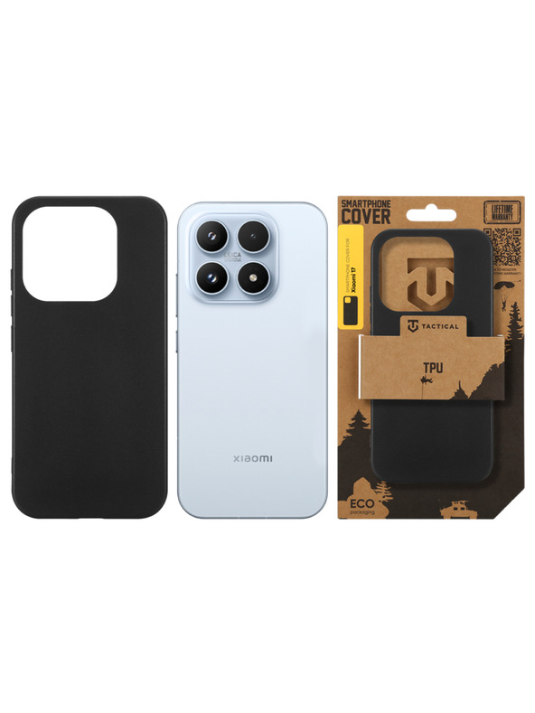 Tactical Tactical TPU Zaštita za Xiaomi 17 Crna