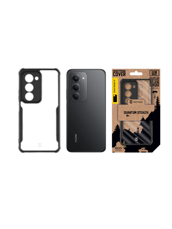 Tactical Tactical Quantum Stealth Zaštita za Xiaomi Redmi 15 Clear/Black