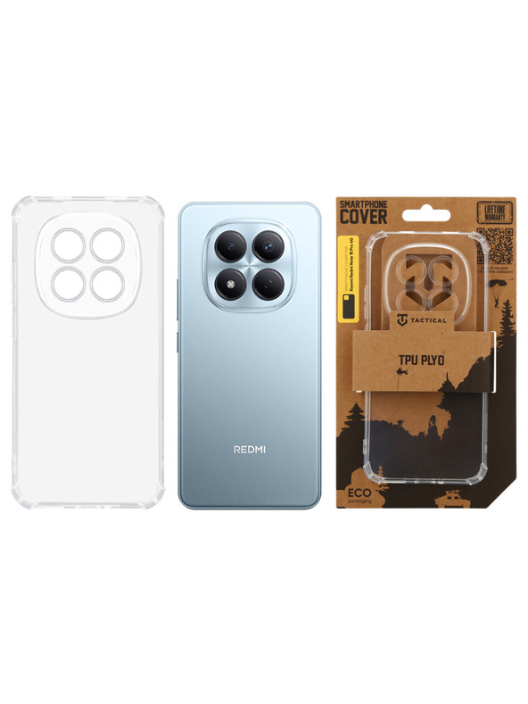 Tactical Tactical TPU Plyo Zaštita za Xiaomi Redmi Note 15 Pro 4G Transparent