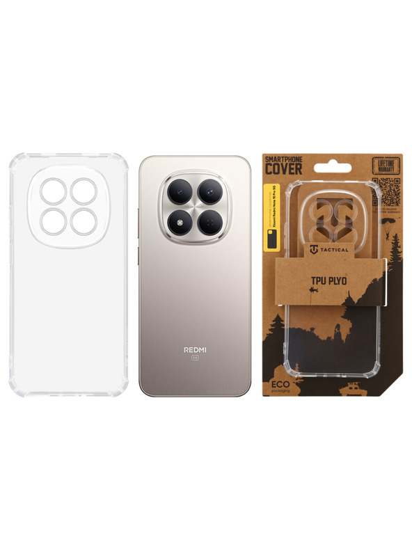 Tactical Tactical TPU Plyo Zaštita za Xiaomi Redmi Note 15 Pro 5G Transparent