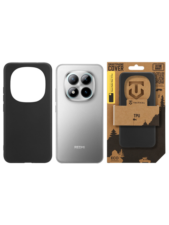 Tactical Tactical TPU Zaštita za Xiaomi Redmi Note 15 Pro+ 5G/Poco M8 Pro Black