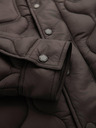 Ombre Clothing Muška prošivana jakna košuljastog kroja - khaki V3 OM-JALP-0215 Ombre Clothing