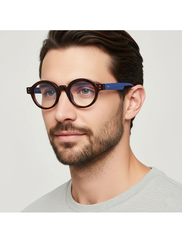 VEYREY VeyRey lentikularne sunčane naočale Parpen plavi okvir prozirna stakla