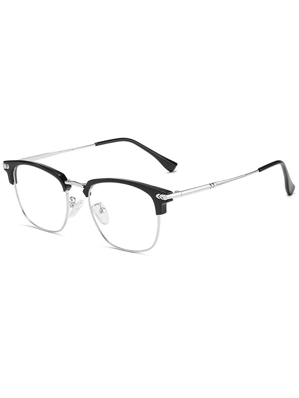VEYREY VeyRey nerd sunčane naočale Gruvunk srebrni okvir prozirna stakla