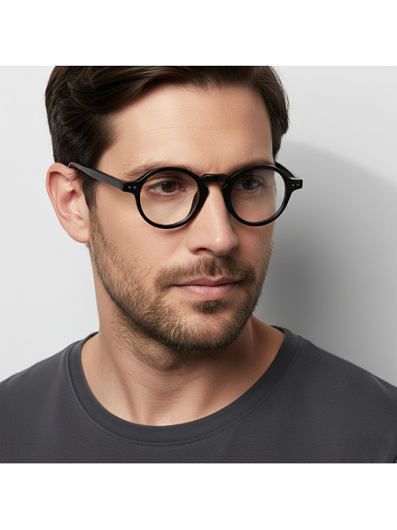 VEYREY VeyRey lenen sunčane naočale Saren crna okvir prozirna stakla