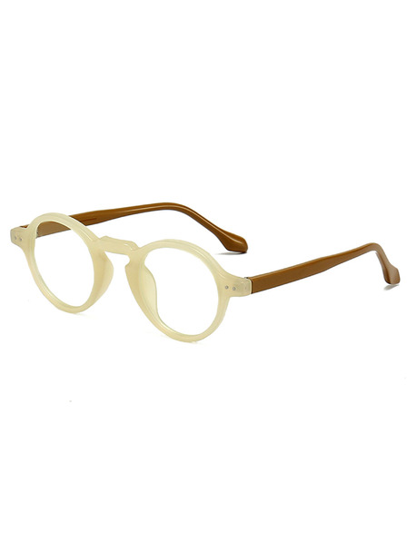 VEYREY VeyRey lenen sunčane naočale Enrought smedja okvir prozirna stakla