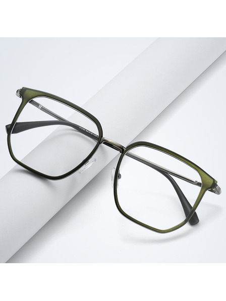 VEYREY VeyRey kutne sunčane naočale Korn crna/visebajna/zelena okvir prozirna stakla