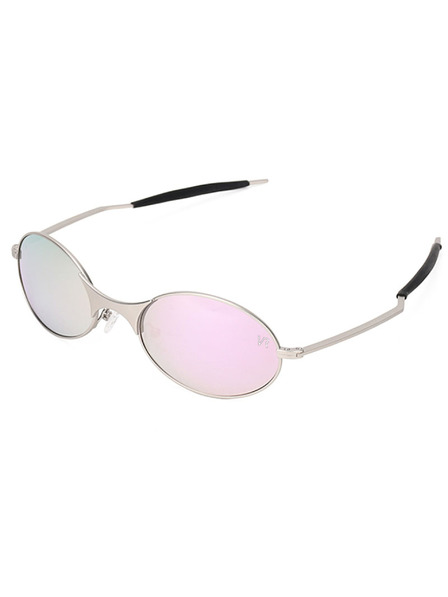 VEYREY VeyRey ovalne polarizirajuće sunčane naočale Pemu siva okvir ružicasta stakla