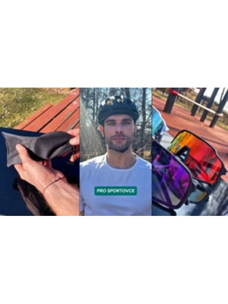 VEYREY VeyRey dječje sportske sunčane naočale Wegub crni okvir nebeskoplava stakla