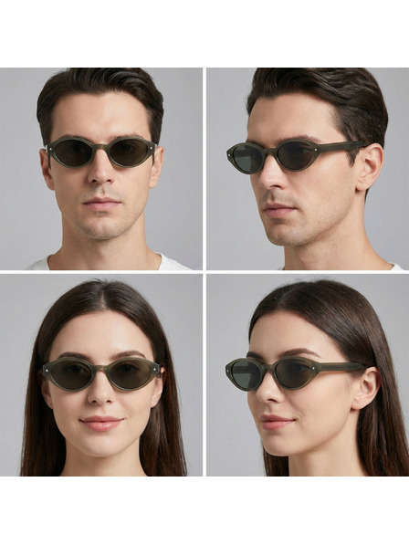 VEYREY VeyRey ženske cat-eye acetatne polarizirajuće sunčane naočale Aest zeleni okvir zelena stakla