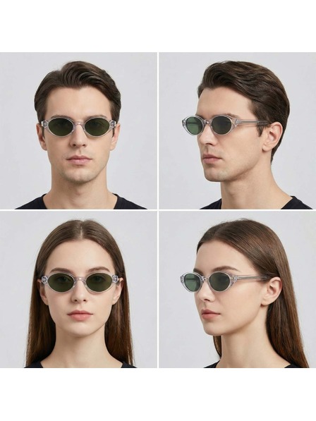 VEYREY VeyRey ženske cat-eye acetatne polarizirajuće sunčane naočale Aest prozirni okvir crna stakla