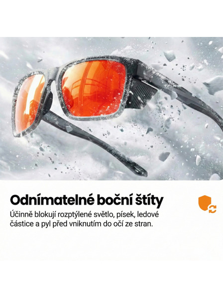 VEYREY VeyRey sportske polarizirajuce sunčane naočale Binow crna obruba oranzna stakla