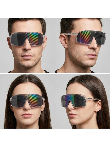 VEYREY VeyRey sportske sunčane naočale Ogharod (hologram Carbon) prozirna obruba visebajna stakla