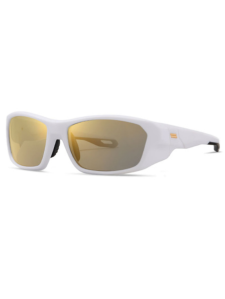 VEYREY VeyRey sportske polarizirajuce sunčane naočale Borned bijela obruba zlatna stakla