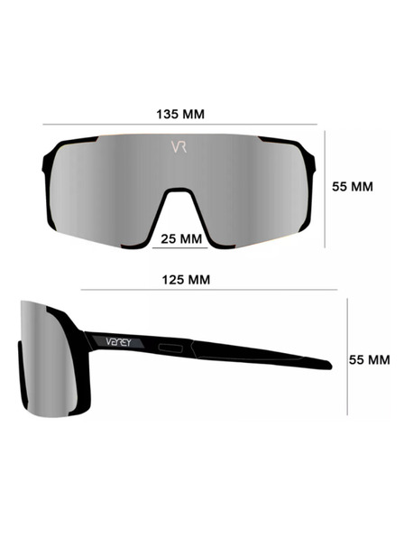 VEYREY VeyRey detske sportske sunčane naočale Wegub bijela obruba zlatna stakla