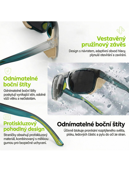 VEYREY VeyRey sportske polarizirajuce sunčane naočale Unow crna obruba zelena stakla