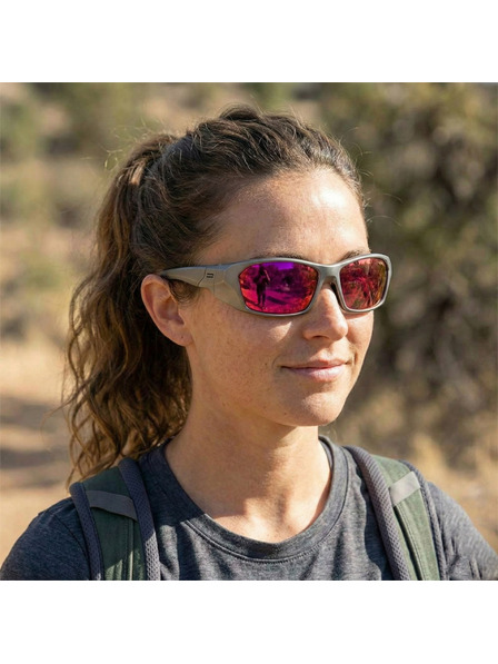 VEYREY VeyRey sportske polarizirajuce sunčane naočale Borned prozirna obruba roza stakla