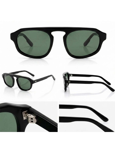 VEYREY VeyRey pilotske acetatne polarizirajuće sunčane naočale Strugic crna okvira zelena stakla