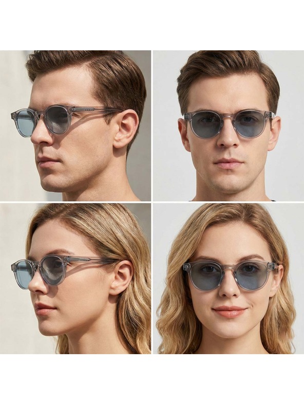 VEYREY VeyRey nerd polarizirajuće sunčane naočale Aiyou prozirna okvira crna stakla