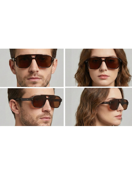 VEYREY VeyRey pilotske sunčane naočale Enkick smeđa okvira smeđa stakla