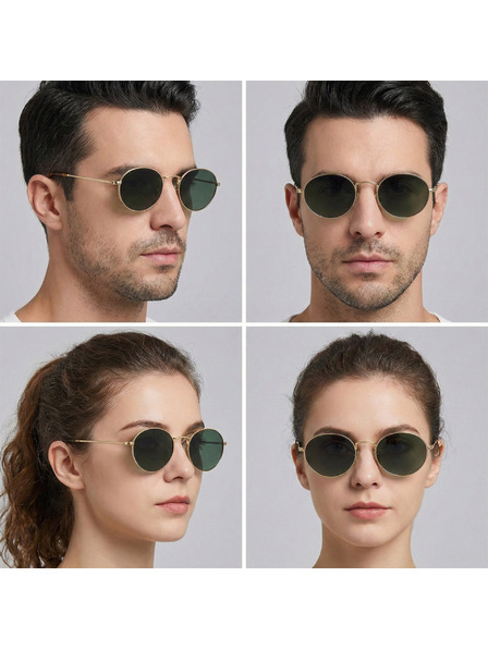 VEYREY VeyRey lenutkaste acetatne polarizirajuće sunčane naočale Wabame zlatna okvira zelena stakla