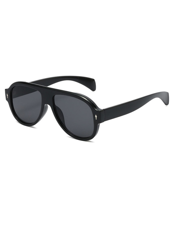 VEYREY VeyRey pilotske sunčane naočale Monoeet crni okvir crna stakla