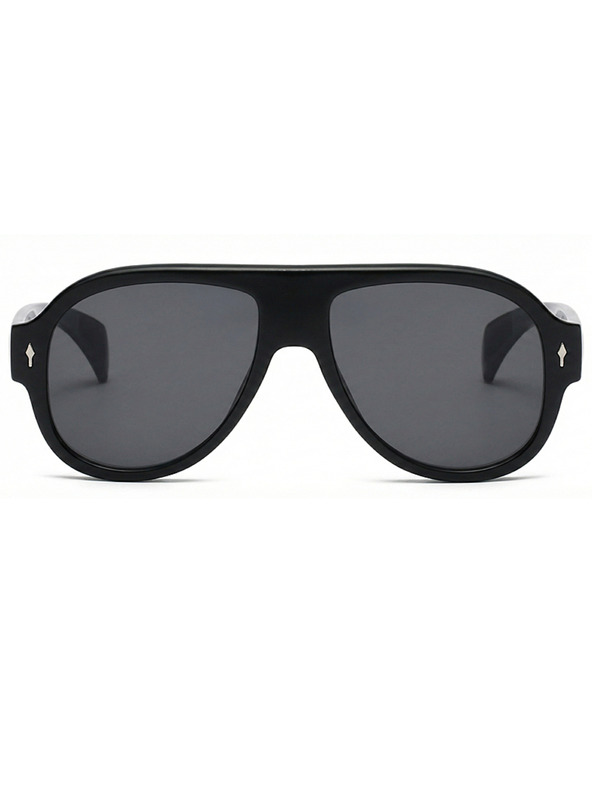 VEYREY VeyRey pilotske sunčane naočale Monoeet crni okvir crna stakla