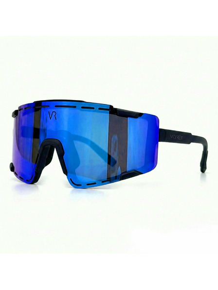 VEYREY VeyRey sportske sunčane naočale Semihoof crni okvir plava stakla