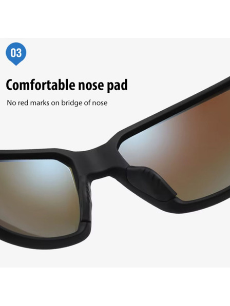 VEYREY VeyRey sportske polarizacijske sunčane naočale Nuf crni okvir plava stakla