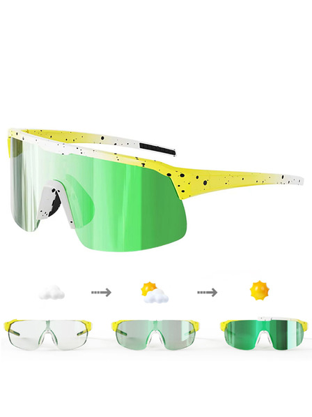 VEYREY VeyRey sportske fotokromatske sunčane naočale Endank žuta okvir zelena stakla