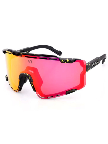 VEYREY VeyRey sportske sunčane naočale Semihoof crni okvir crvena stakla