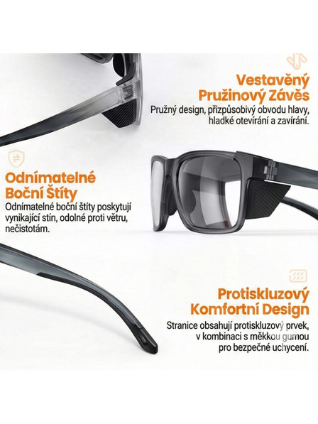 VEYREY VeyRey sportske polarizacijske sunčane naočale Binow sivi okvir crna stakla
