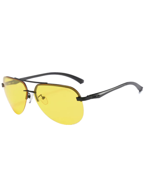 VEYREY VeyRey muske pilotske polarizacijske sunčane naočale Armero srebrni okvir žuta stakla