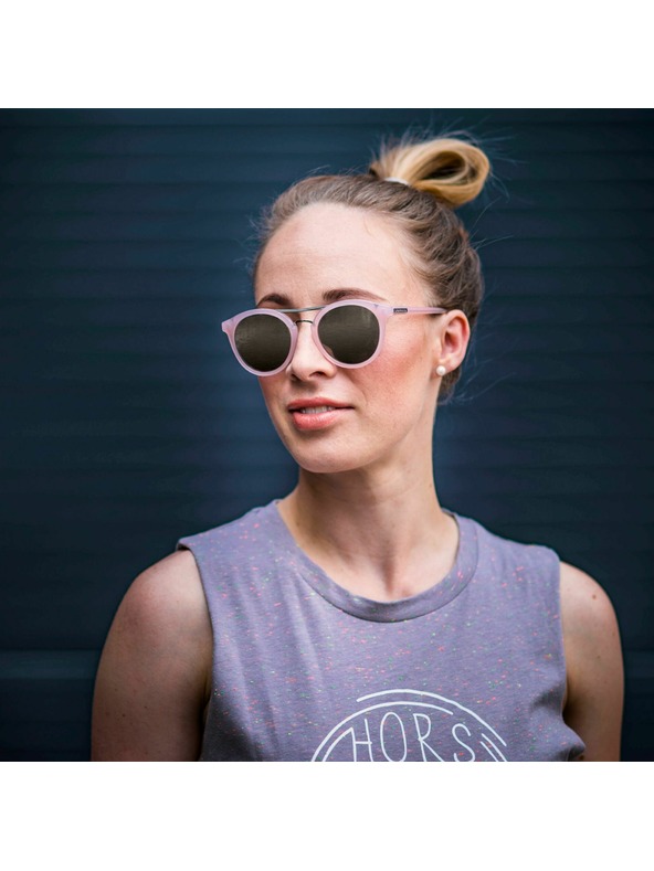 Horsefeathers Sunčane naočale Nomad - gloss rose/mirror champagne