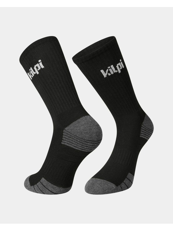 Kilpi Unisex visoke pamučne čarape Kilpi 3P PALWAY-U Crna