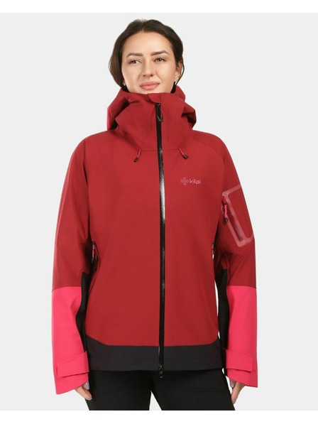 Kilpi Ženska hardshell vodootporna jakna Kilpi MAMBA-W tamno crvena