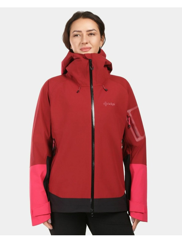 Kilpi Ženska hardshell vodootporna jakna Kilpi MAMBA-W tamno crvena