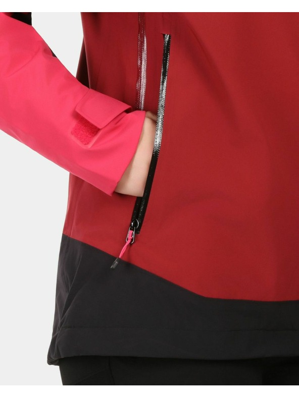 Kilpi Ženska hardshell vodootporna jakna Kilpi MAMBA-W tamno crvena