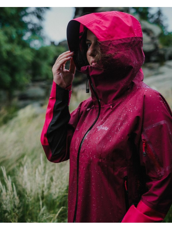 Kilpi Ženska hardshell vodootporna jakna Kilpi MAMBA-W tamno crvena