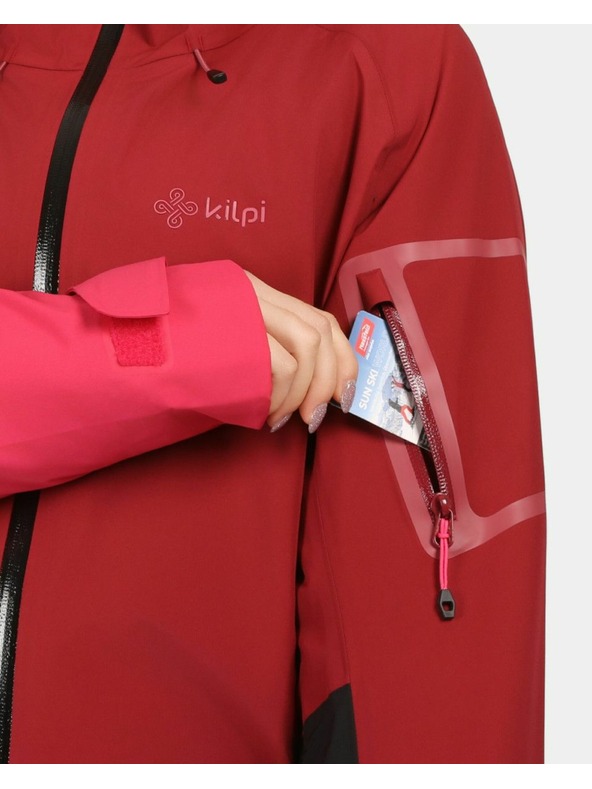 Kilpi Ženska hardshell vodootporna jakna Kilpi MAMBA-W tamno crvena