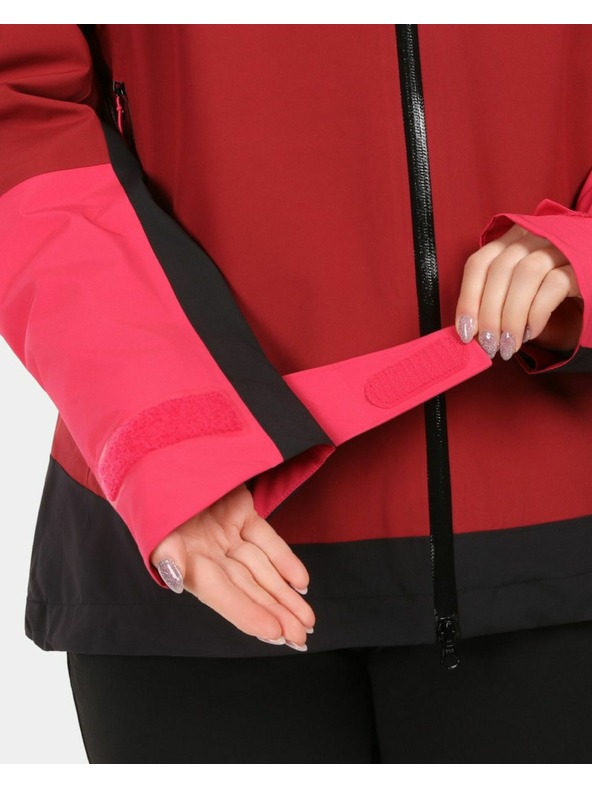 Kilpi Ženska hardshell vodootporna jakna Kilpi MAMBA-W tamno crvena