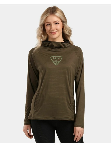 Kilpi Zenska fitness mikina Kilpi AILEEN-W Khaki