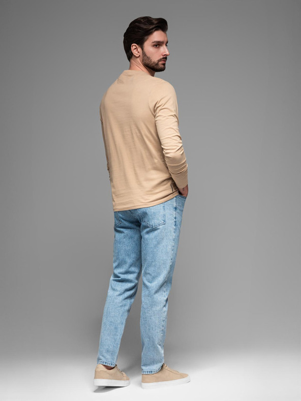 Ombre Clothing Bež muška majica Ombre Clothing