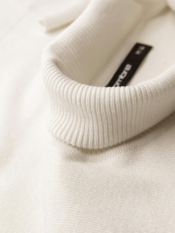 Ombre Clothing Krem muški osnovni džemper s dolčevitom Ombre Clothing