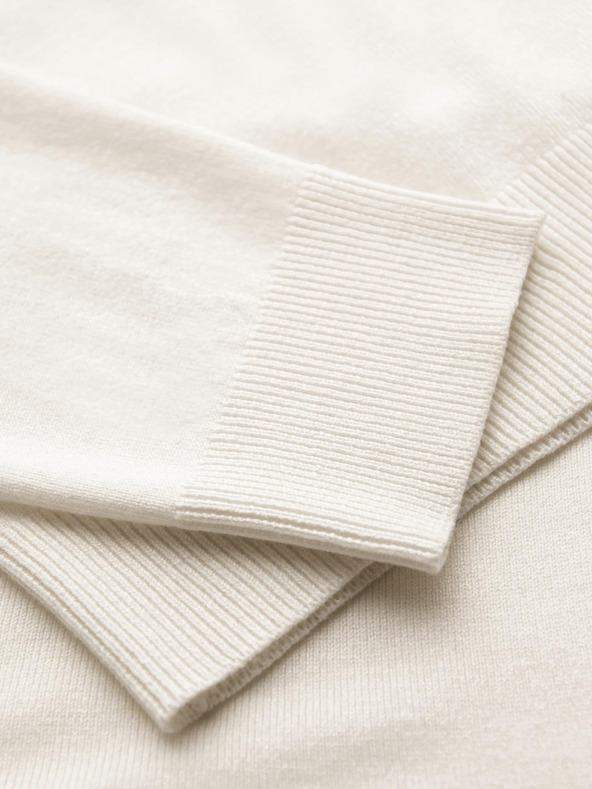 Ombre Clothing Krem muški osnovni džemper s dolčevitom Ombre Clothing