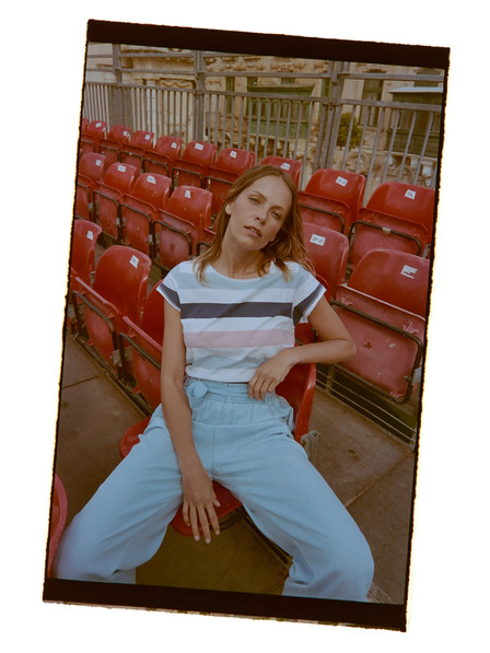 Moodo Majica sa prugama plava Moodo